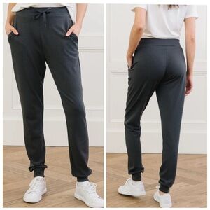 Cozy Earth Brushed Bamboo Jogger Pants M Grey